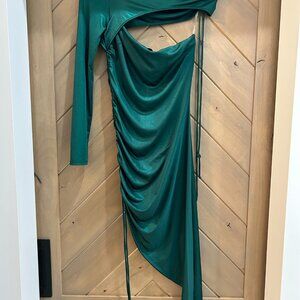NWT Green Shop17 One Shoulder Bodycon Dress
